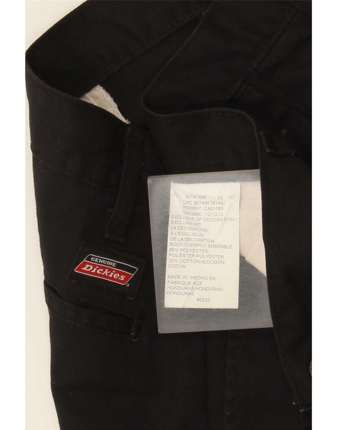 Dickies Pantalon Chino Regular Homme W40 L32 Noir Polyester