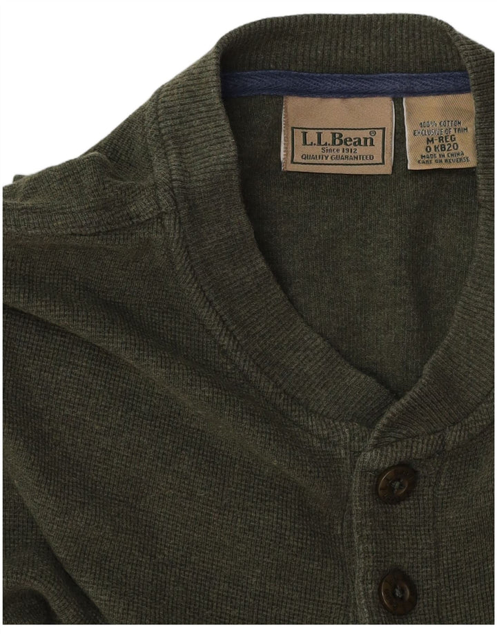 L.L.BEAN Haut Homme Manches Longues Coton Vert Moyen