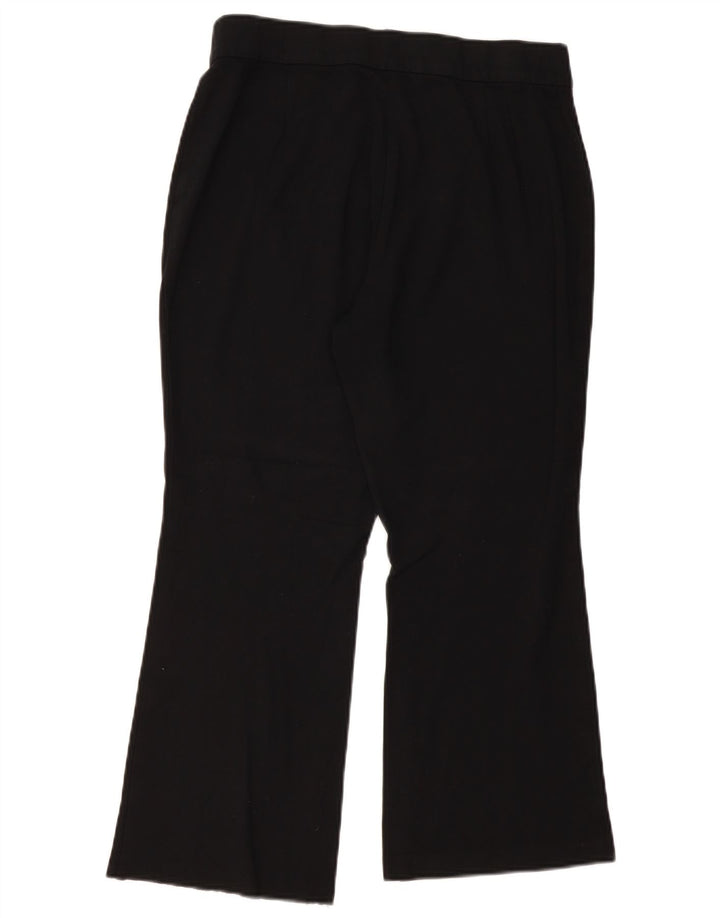 MARKS & SPENCER Pantalon court bootcut pour femme UK 16 Large W32 L25 Noir