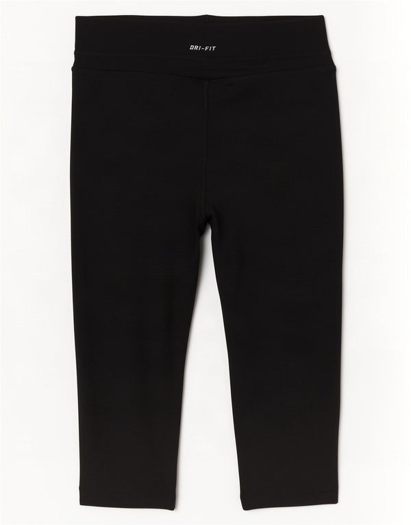 Nike Legging Capri Dri Fit pour femme UK 8 Small Noir Nylon