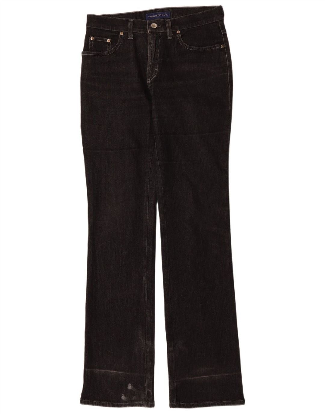Trussardi Jean Bootcut Femme IT 42 Medium W26 L33 Coton Noir