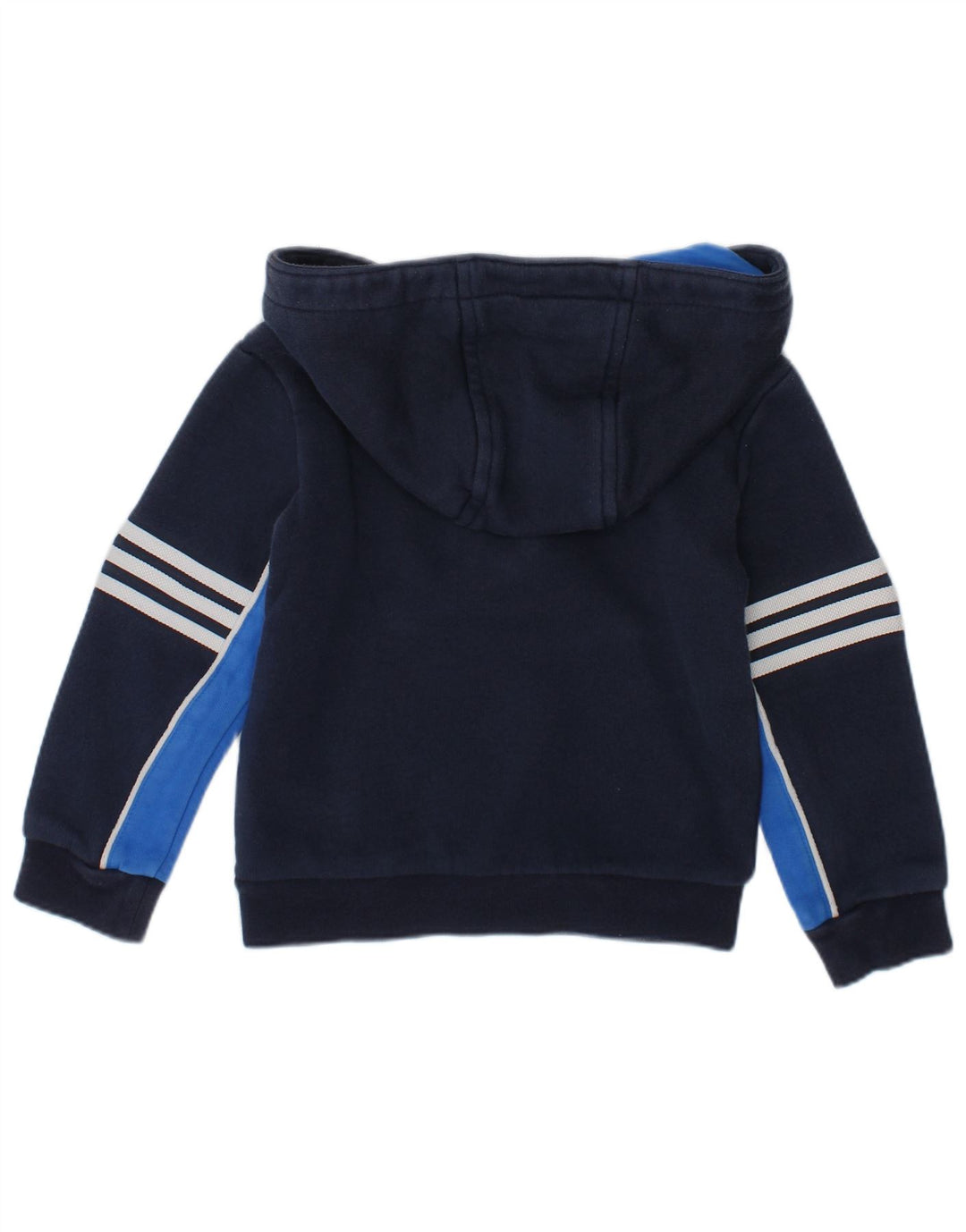 ADIDAS Pull à capuche à col zippé pour bébé garçon 12-18 mois Bleu marine Colourblock