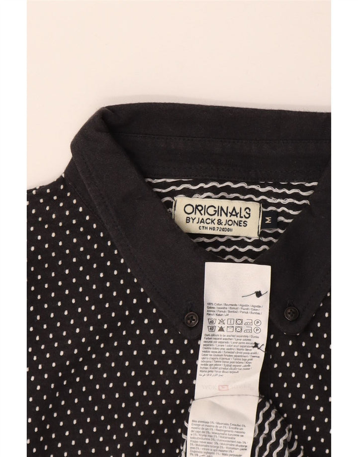 Jack & Jones Polo Homme Bleu Marine Moyen à Pois Coton