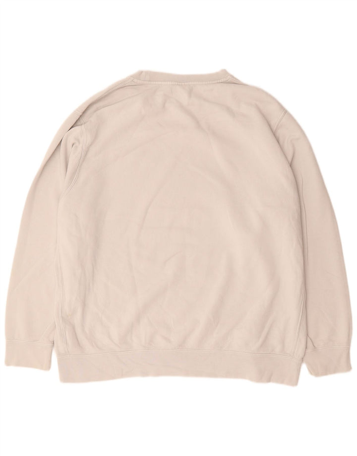 Nike Sweat-shirt graphique pour homme en coton blanc 2XL