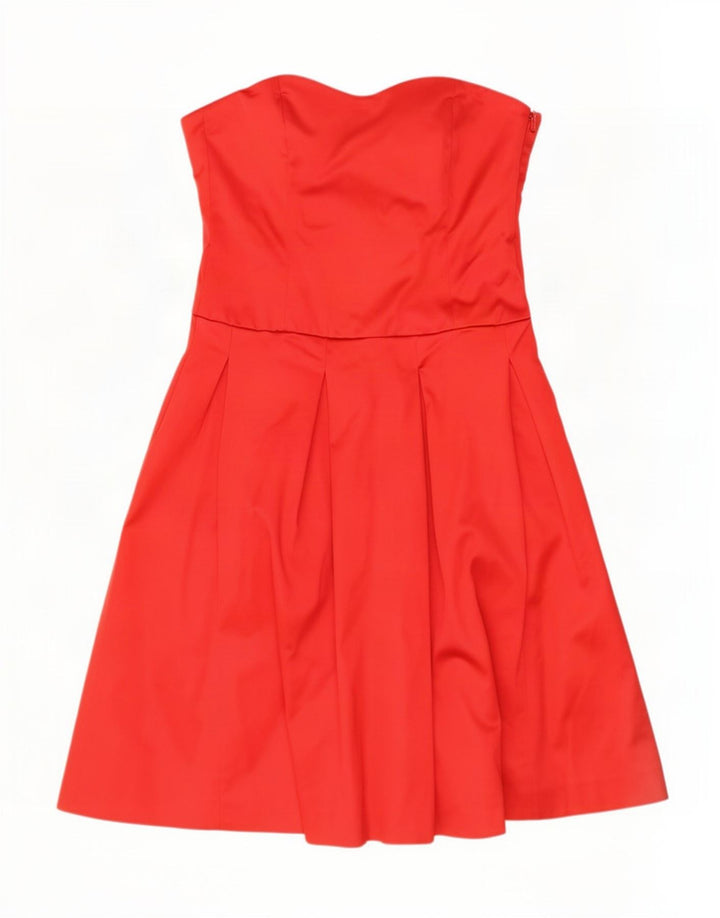 Coast Robe bustier pour femme UK 46 Large Rouge Acétate