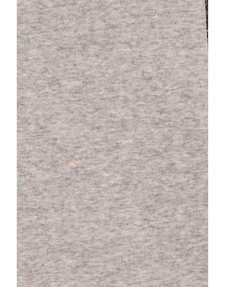 Adidas Pull à capuche en coton color block gris moyen pour homme