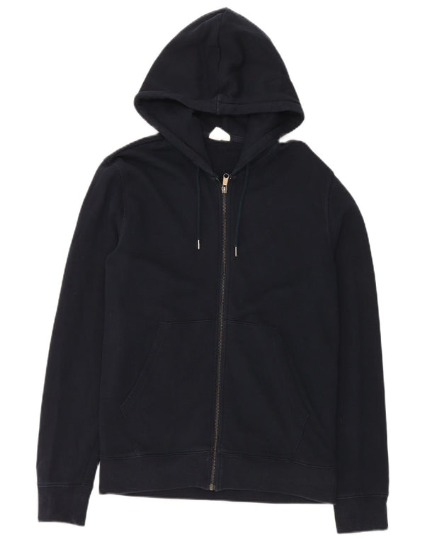 Marks & Spencer Pull à capuche zippé pour homme Petit coton bleu marine