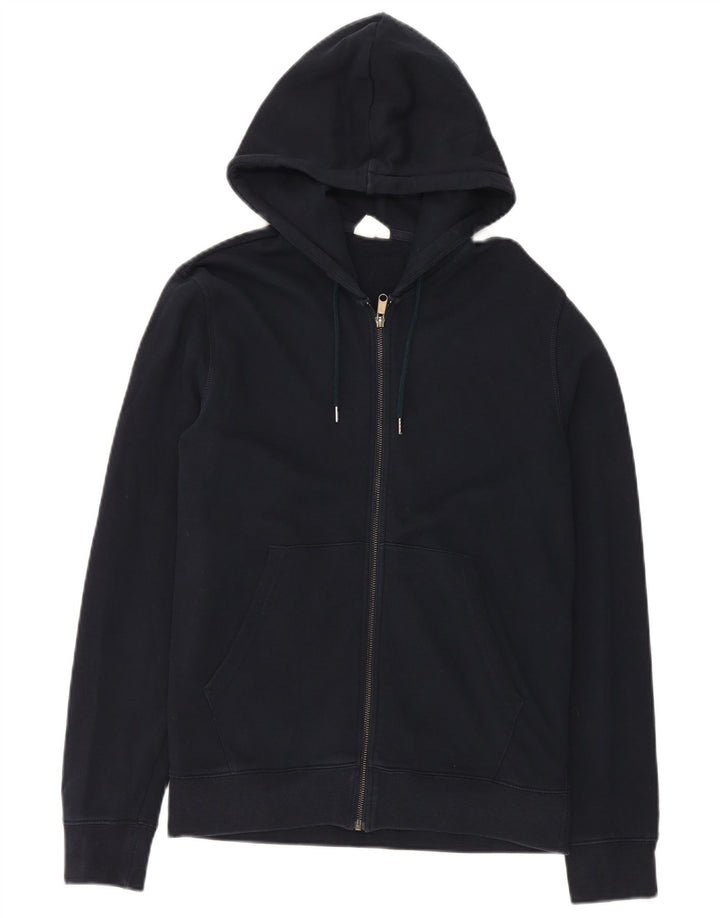 Marks & Spencer Pull à capuche zippé pour homme Petit coton bleu marine