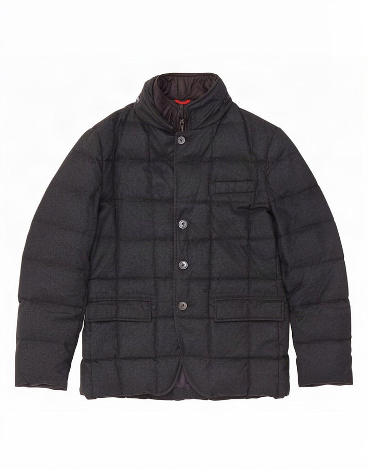 Fay Veste matelassée à capuche pour homme UK 40 Large Bleu marine