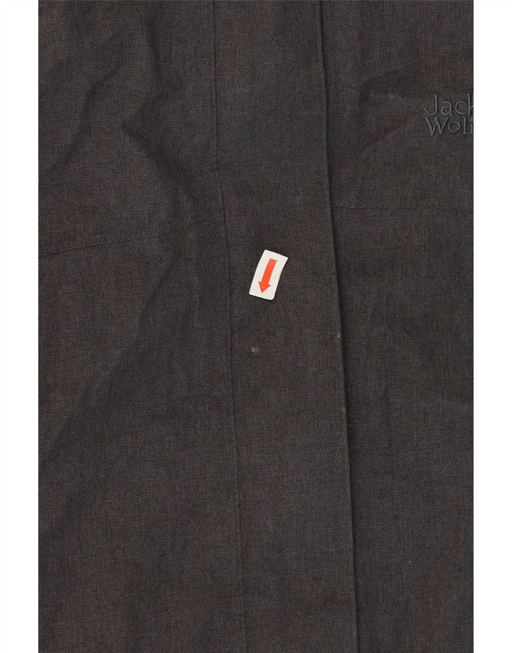 Jack Wills Veste de pluie à capuche pour femme UK 12 Gris moyen Polyester
