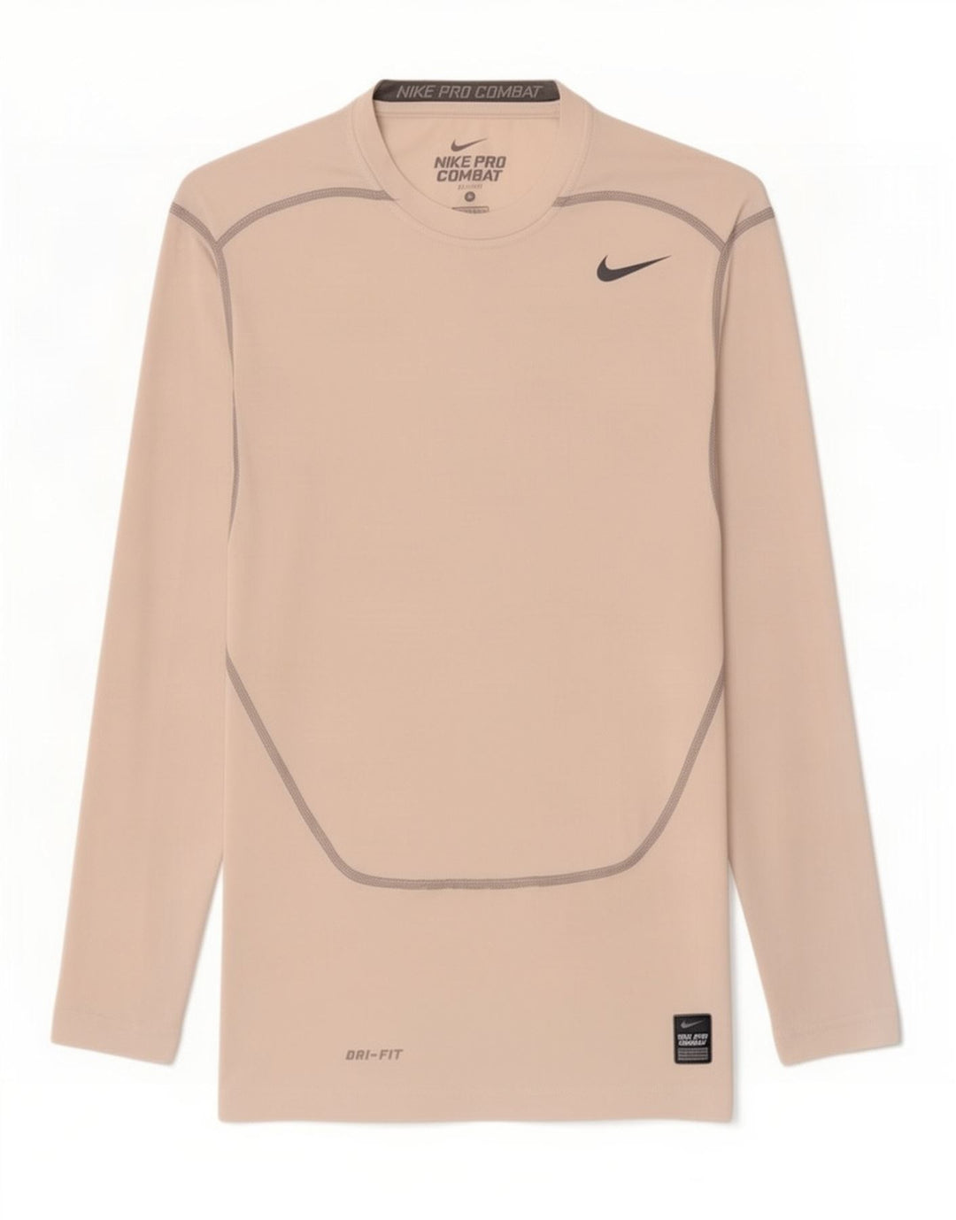 Nike Haut Dri Fit à manches longues pour femme UK 8 Small Blanc Polyester