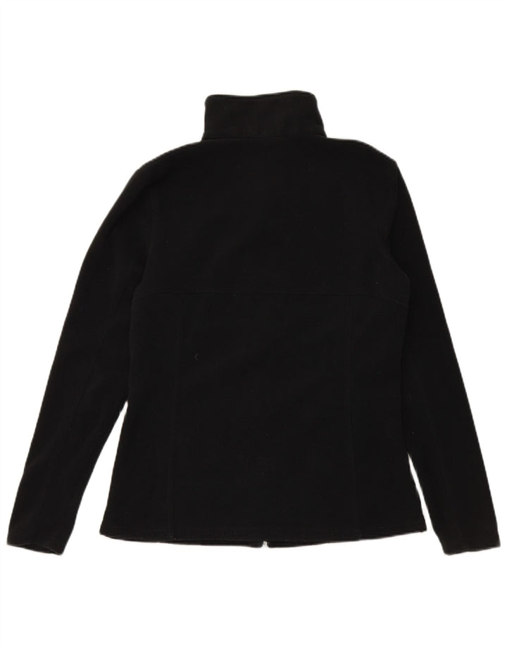 COLUMBIA Womens Fleece Jacket UK 14 Large Black Polyester