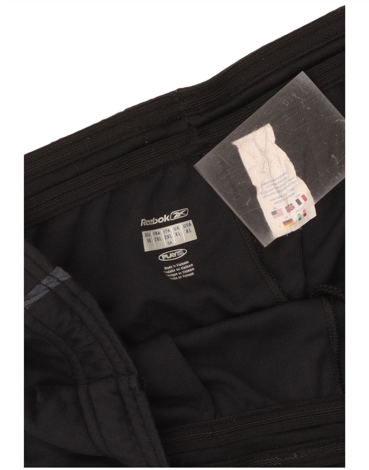 Reebok Short de Sport Homme XL Noir Polyester