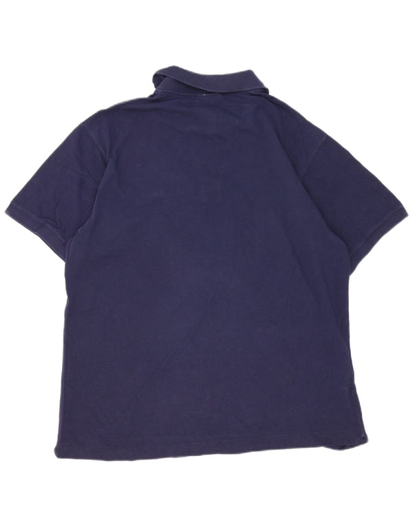 Lacoste Polo coupe classique pour homme Taille 6 XL Bleu marine Coton