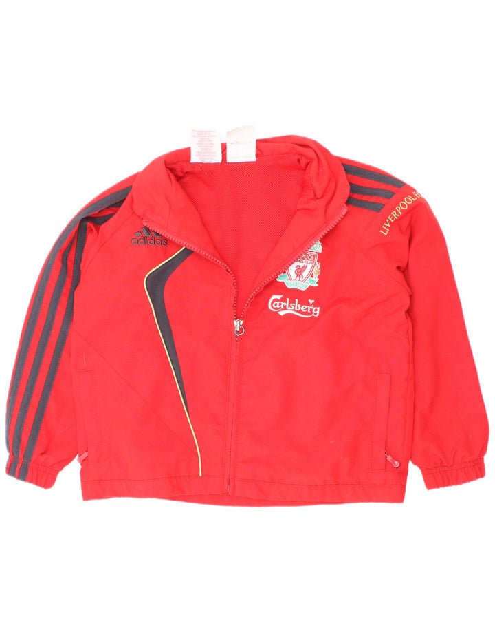 Adidas Veste de survêtement Liverpool pour garçon 3-4 ans Rouge Colourblock