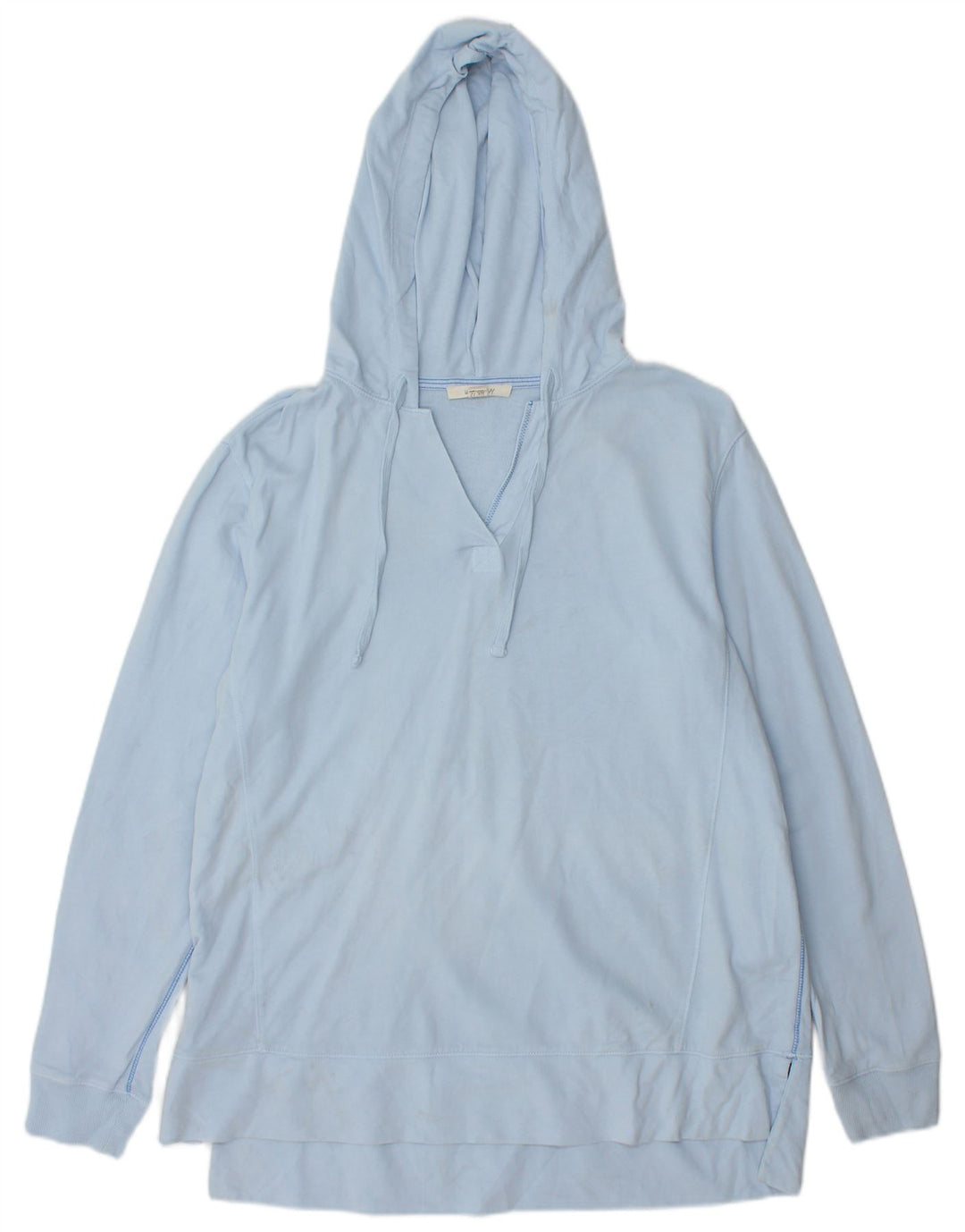 WHITE STUFF Pull à capuche pour femme UK 12 Bleu moyen Coton