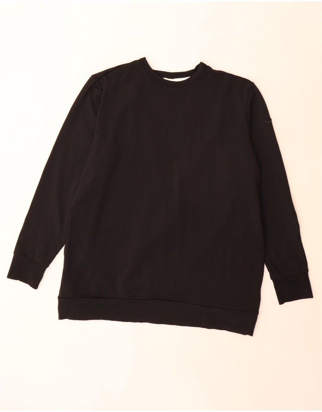 Nike Dri Fit Sweat-shirt surdimensionné pour femme UK 14 Noir moyen