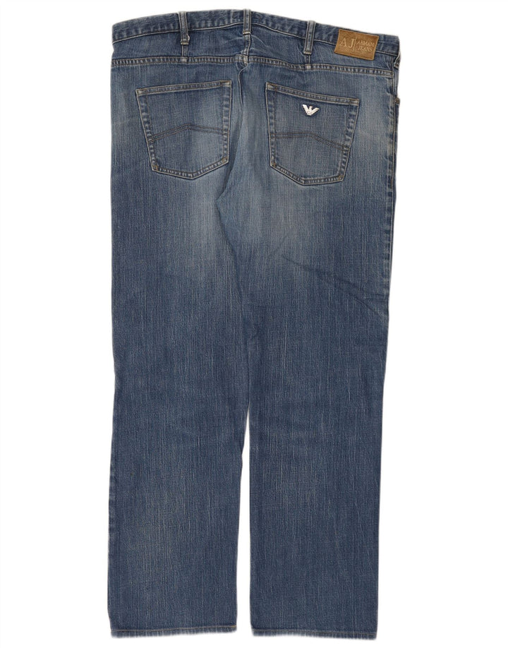 Armani Jean droit homme W36 L30 bleu coton