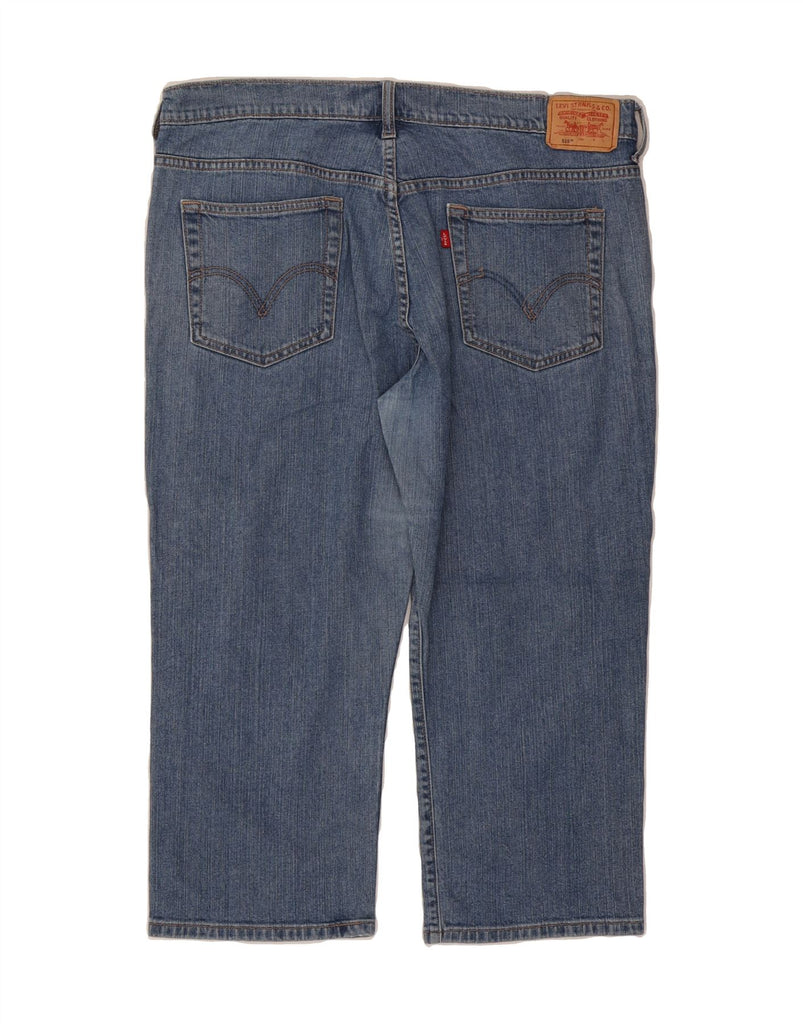 LEVI'S Womens 515 Capri Jeans US 14 XL W37 L21 Blue Cotton Vintage Levi's and Second-Hand Levi's from Messina Hembry 