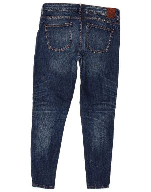 Zara Jean skinny effet vieilli pour femme EU 38 Small W28 L27 Bleu