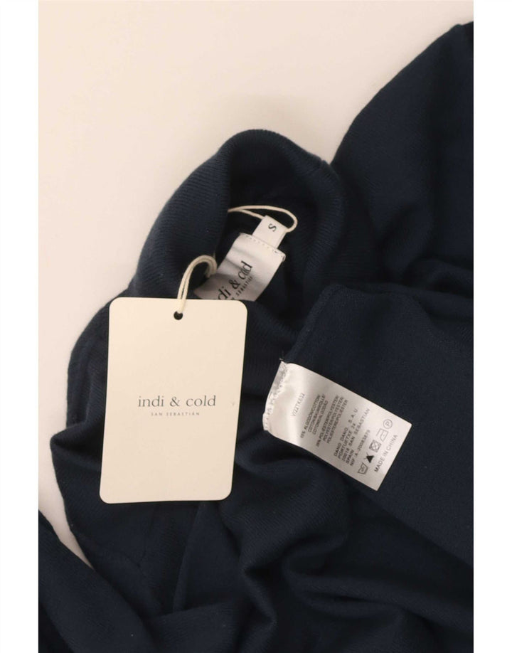 Indi & Cold Pull surdimensionné à col roulé pour femme UK 10 Petit Bleu marine