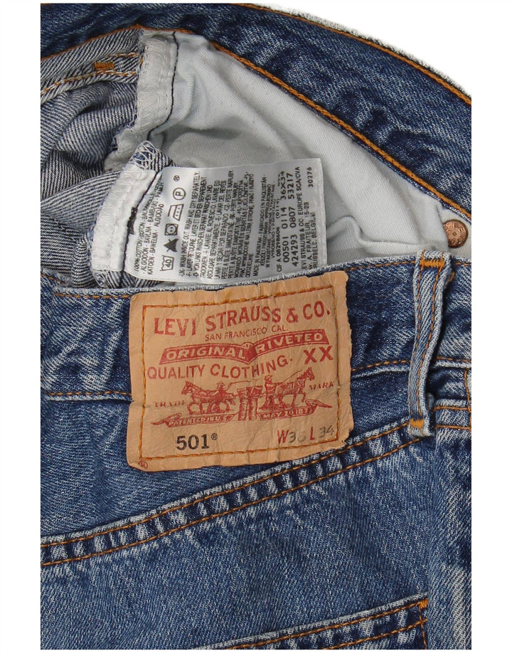 Levi's Jean Droit 501 Homme Bleu W36 L28 Coton