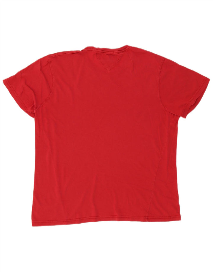 Tommy Hilfiger T-shirt graphique pour hommes, grand, rouge