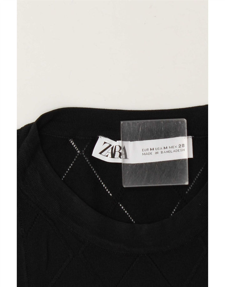 Zara Femme Débardeur UK 12 Moyen Noir