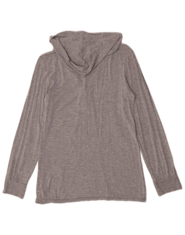 Best Company Haut à capuche à manches longues pour femme Gris moyen moucheté UK 42