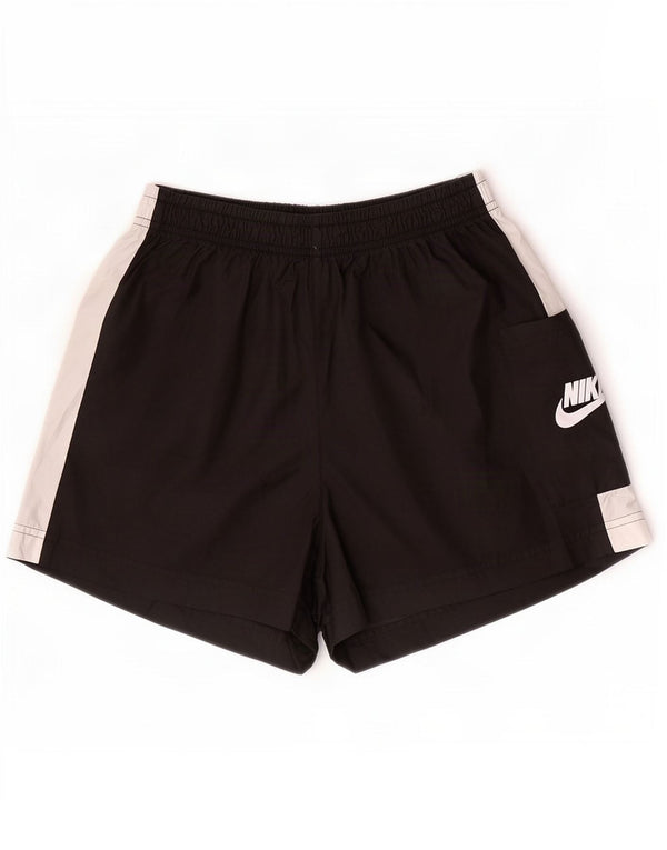 Nike Short de sport pour femme UK 14 Polyester color block noir moyen
