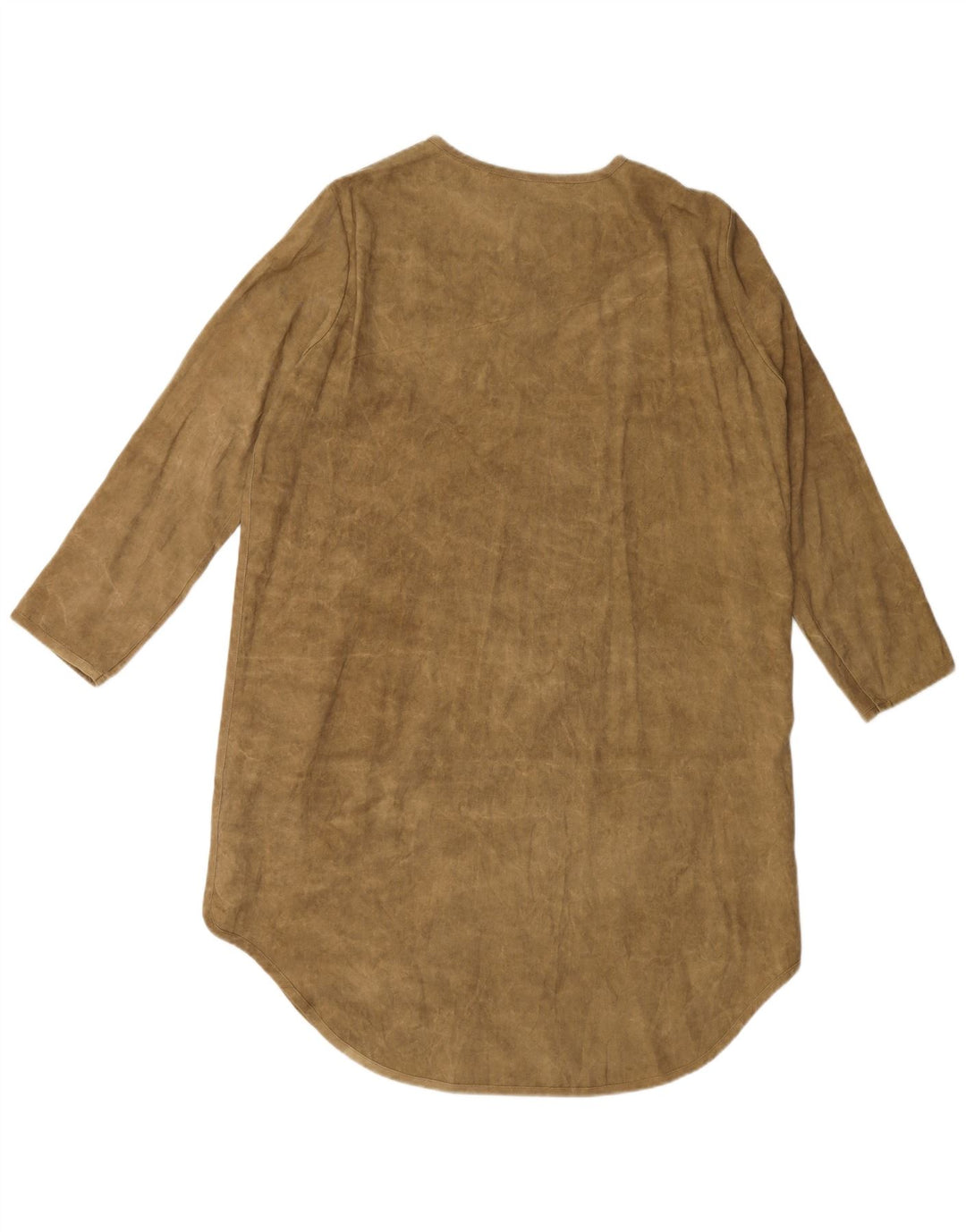 Robe chemise ZARA femme UK 14 Lyocell vert moyen