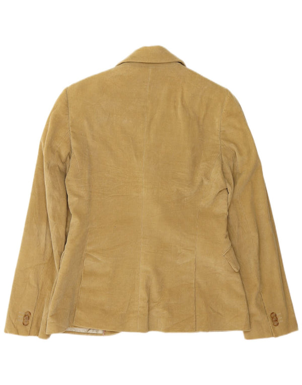Massimo Dutti Veste blazer en velours côtelé à 2 boutons pour femme EU 42 Large Beige