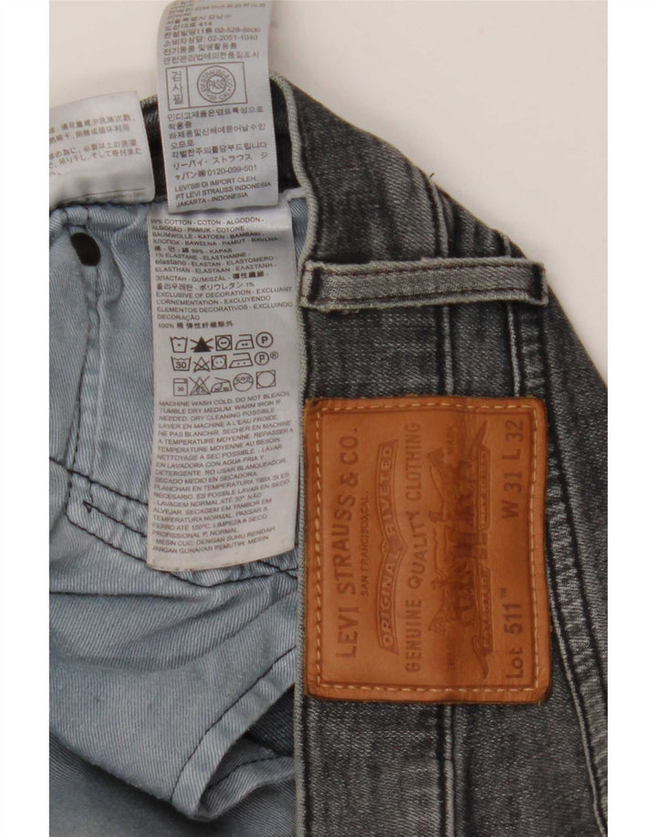 Levi's Jean Slim 511 Homme W31 L32 Gris Coton