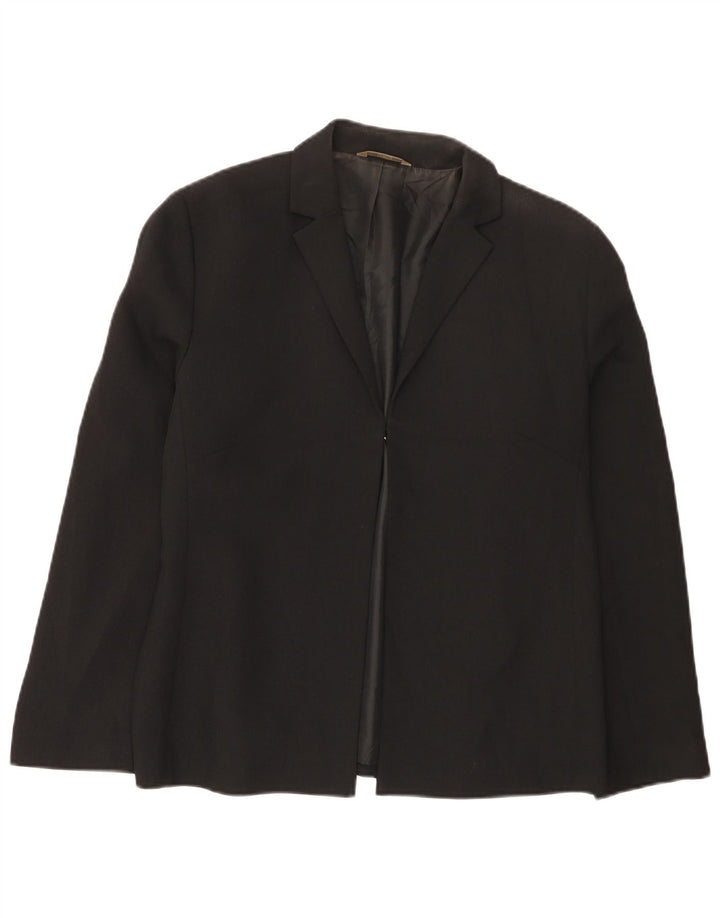 Marks & Spencer Veste Blazer Femme UK 16 Large Noir Polyester