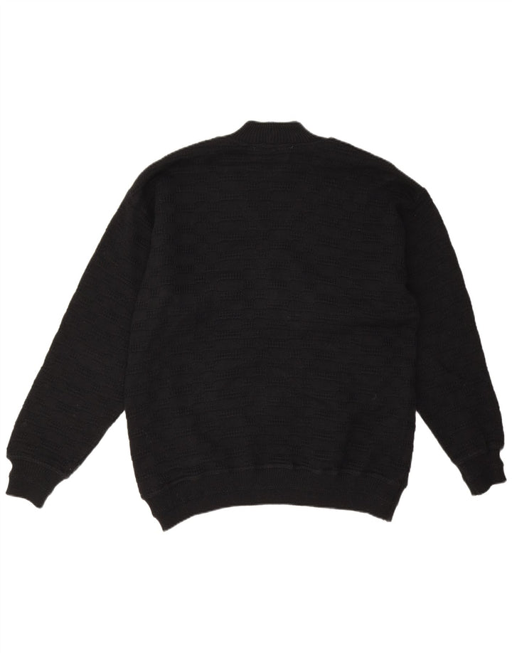 Rainbow Pull à col roulé pour homme Large Noir Colourblock