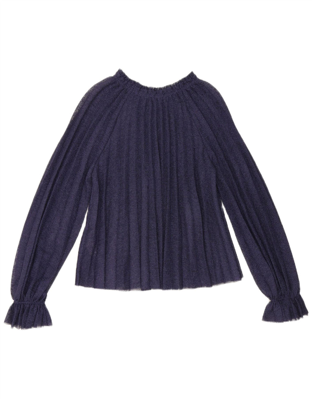 Zara Chemisier surdimensionné à manches longues pour femme UK 10 Petit Bleu marine