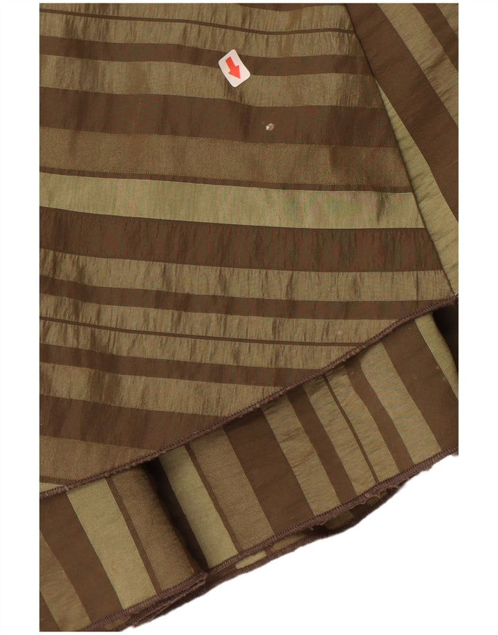 SASHA Jupe trapèze asymétrique pour femme UK 16 Large W36 Kaki rayé