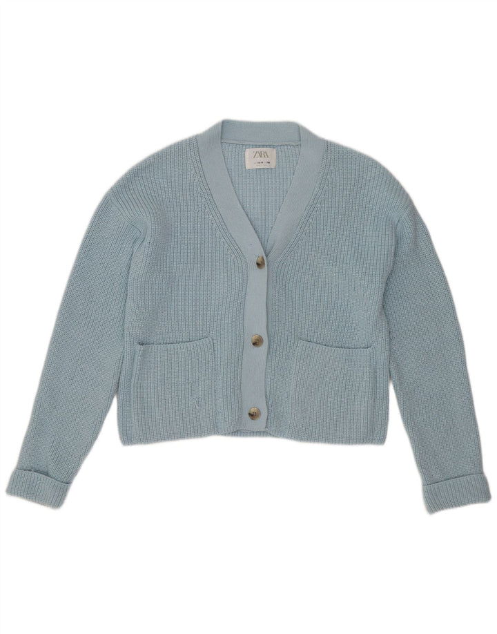 Zara Cardigan court pour fille 13-14 ans Bleu Polyester