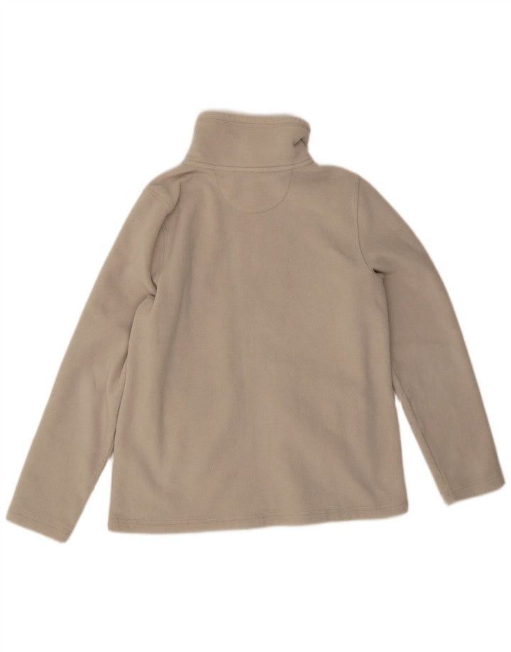 Dkny Veste polaire graphique pour femme UK 14 Polyester beige moyen