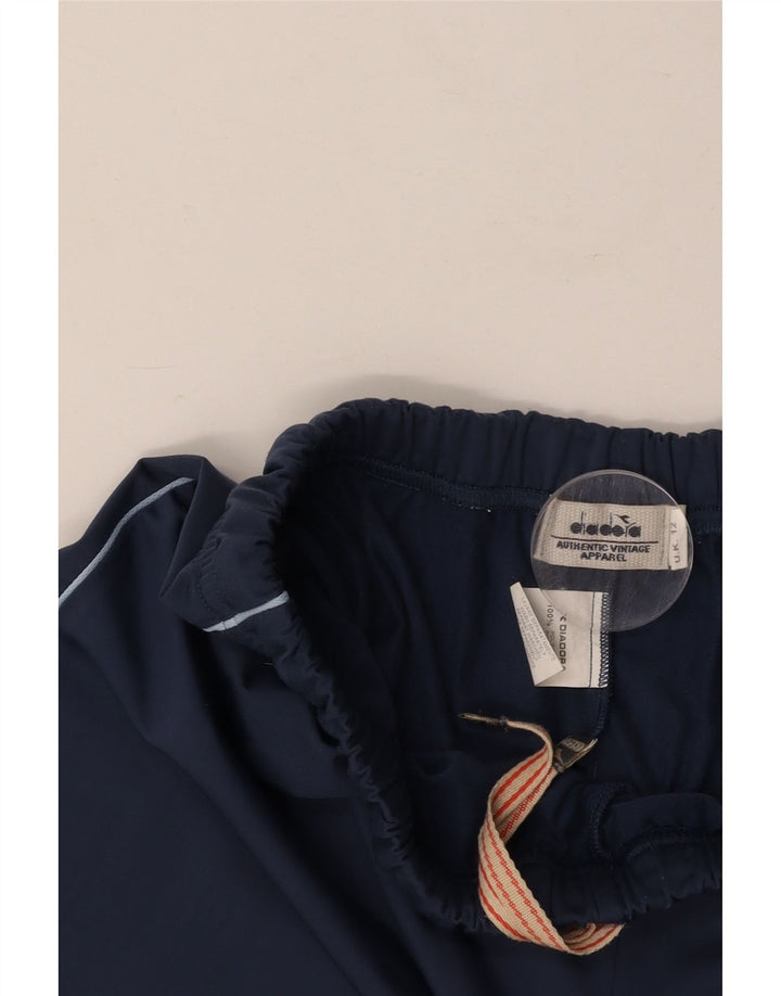 DIADORA Pantalon de survêtement pour femme UK 12 Bleu marine moyen Polyester