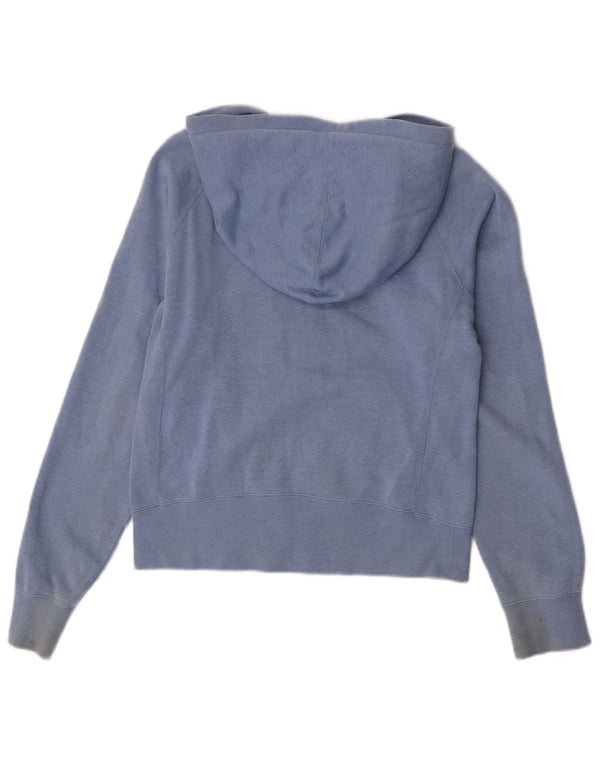 Hurley Pull à capuche graphique surdimensionné pour femme UK 10 Petit Bleu Coton