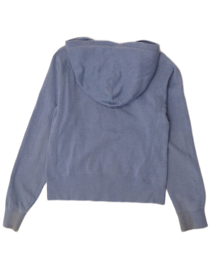 Hurley Pull à capuche graphique surdimensionné pour femme UK 10 Petit Bleu Coton