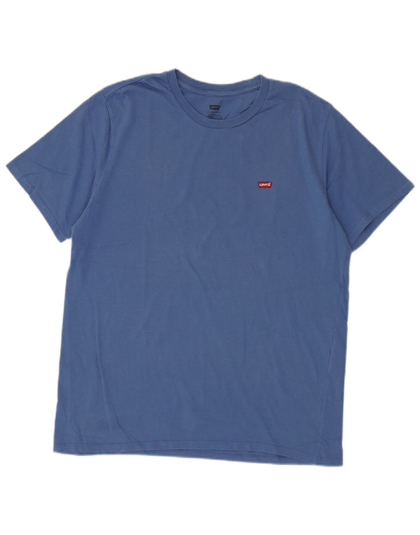 Levi's Mens T-Shirt Top Large Blue