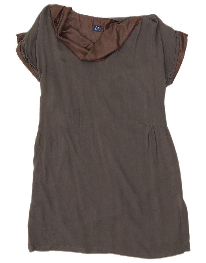 Trussardi Robe Droite IT 44 Gris Moyen Viscose |