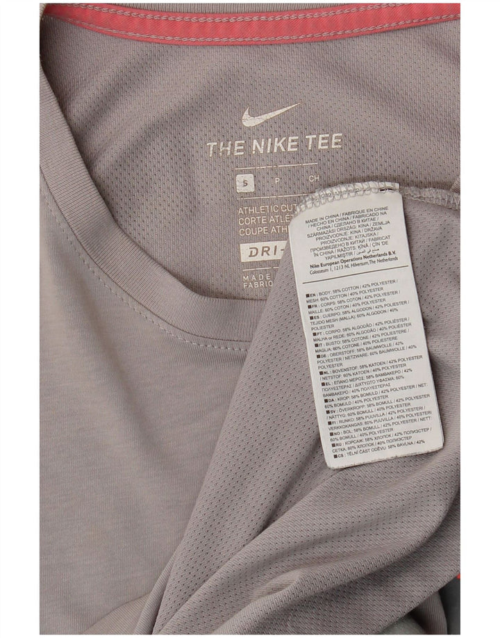 Nike Haut Dri Fit Graphic à manches longues pour homme en coton gris Taille S