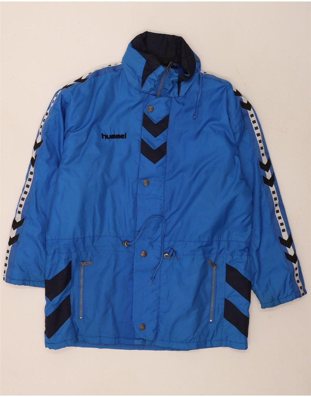 Hummel Veste coupe-vent graphique coupe ample pour homme UK 38 Bleu moyen