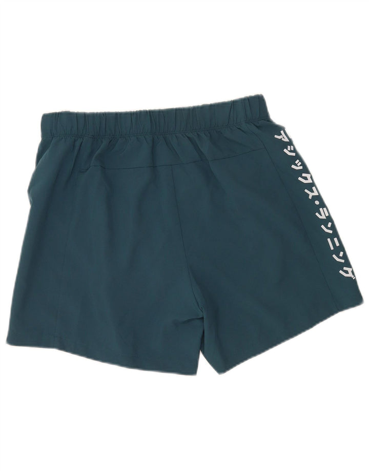 Asics Short de Sport Graphique Homme Bleu Marine Moyen Polyester