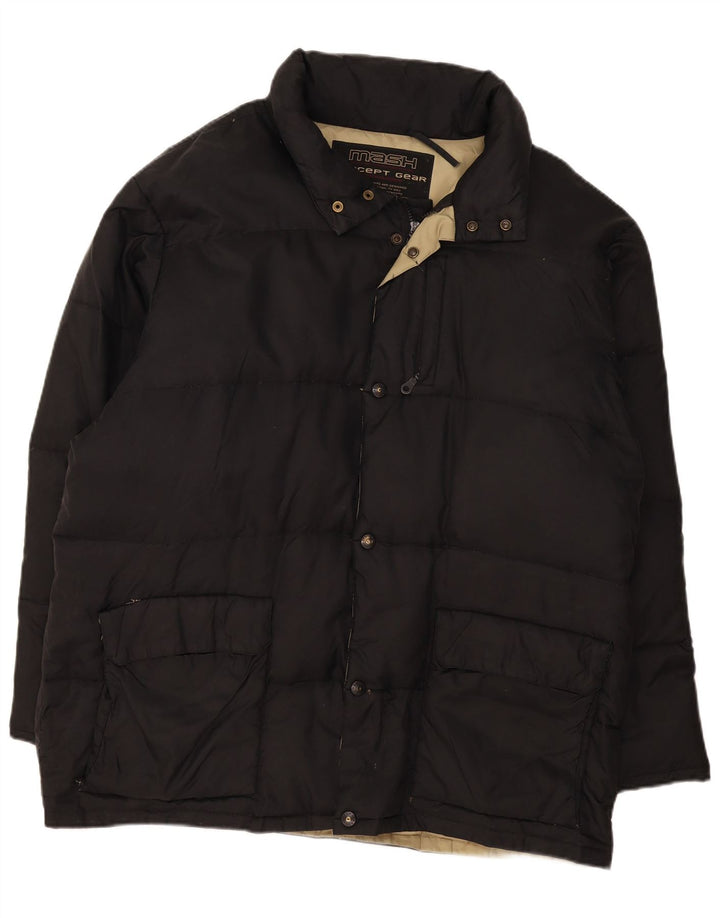 Mash Veste matelassée à capuche pour homme UK 42 XL Noir