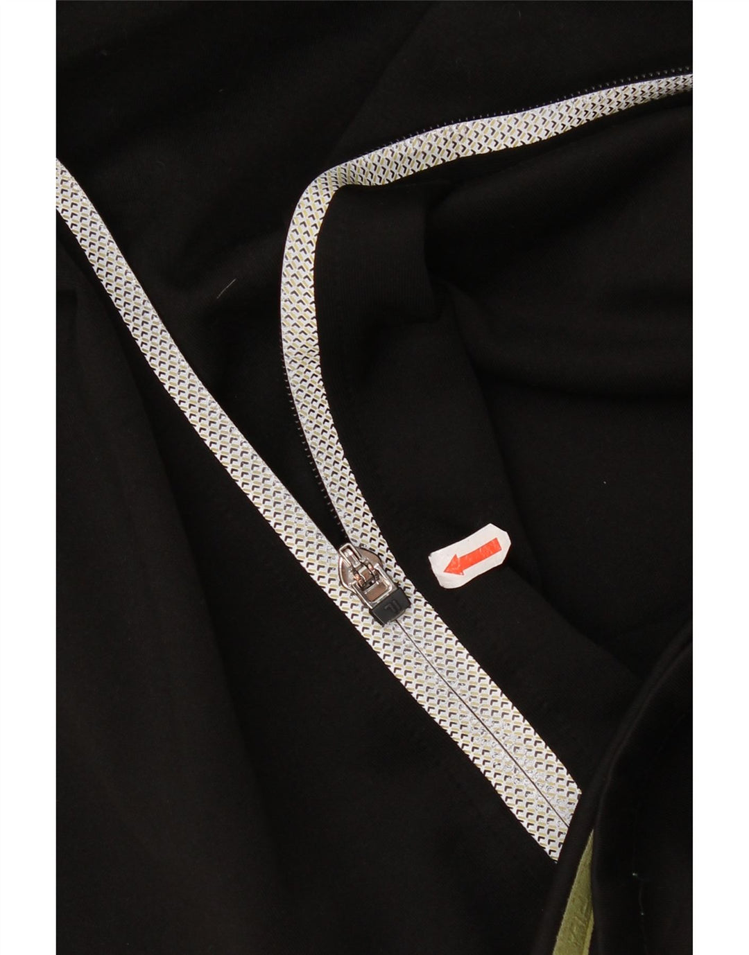 Fila Pull à capuche zippé pour homme Large Noir Polyester