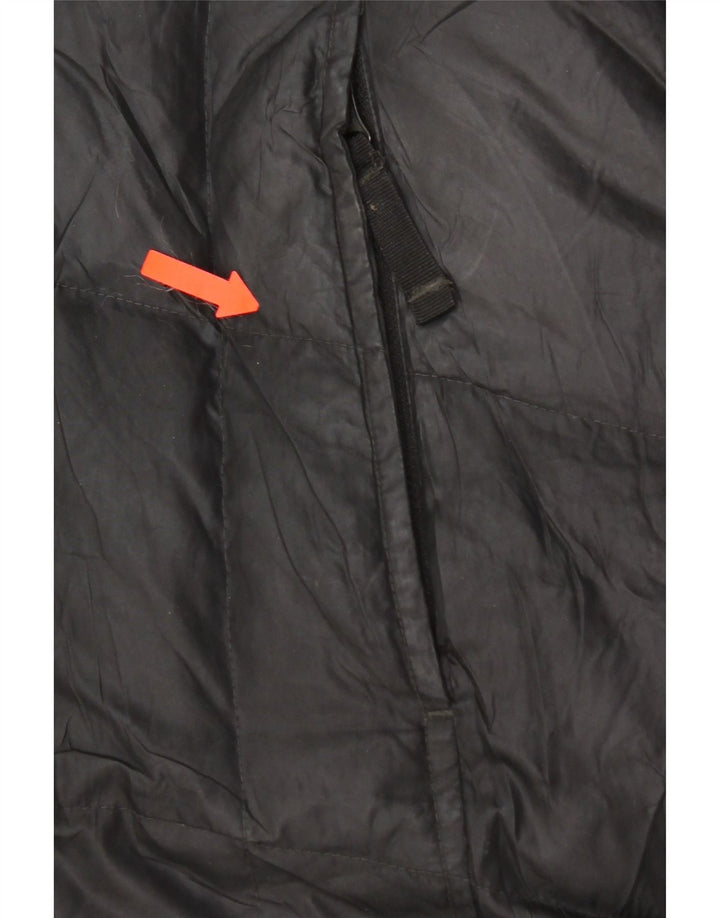 Eddie Bauer Manteau rembourré à capuche pour femme UK 14 Medium Noir Polyester